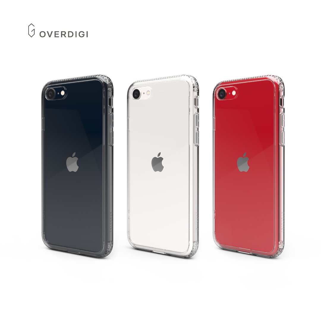 OVERDIGI V2 iPhone SE/8/7 蜂巢晶格双料军规防摔透明壳 - 手机壳/手机套 - 塑料 透明