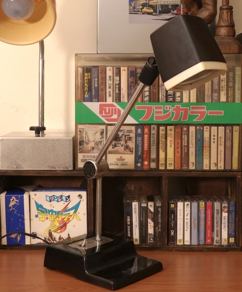 日本 昭和 1980年 National 国际牌 LB-487 台灯 桌灯 夜灯 古物 - 灯具/灯饰 - 其他金属 黑色