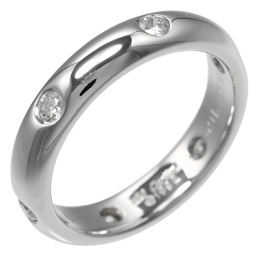 【日本直送】Cartier 戒指 Stella 8.5号 戒指 K18WG 铂金 钻石 约4.62g CARTIER【二手】A级 - 戒指 - 贵金属 银色