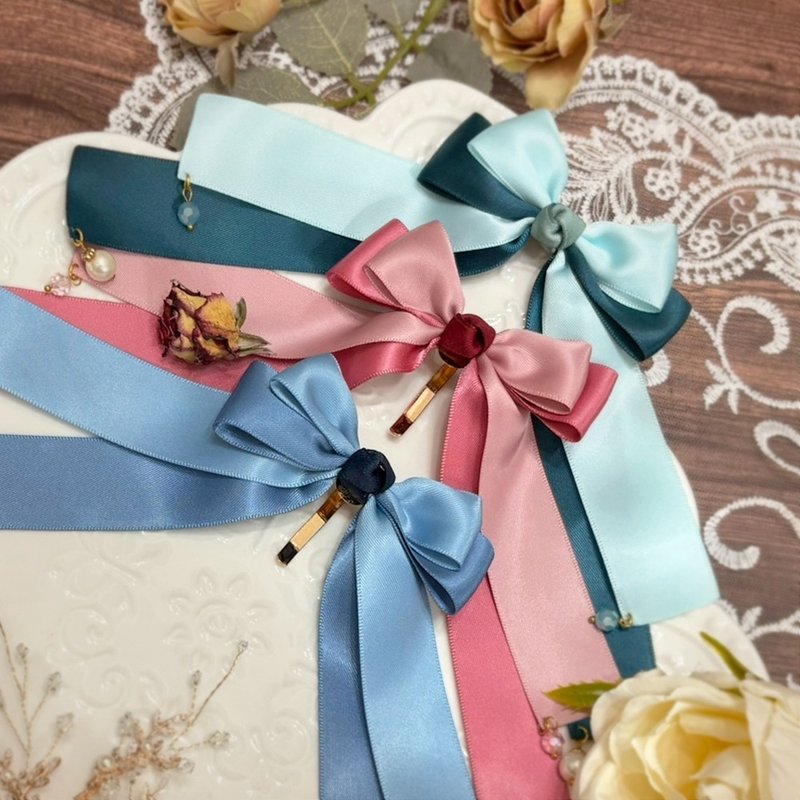 【彩蝶翩翩】发插 │马尾插 │手作蝴蝶结发饰 - 发饰 - 其他材质 