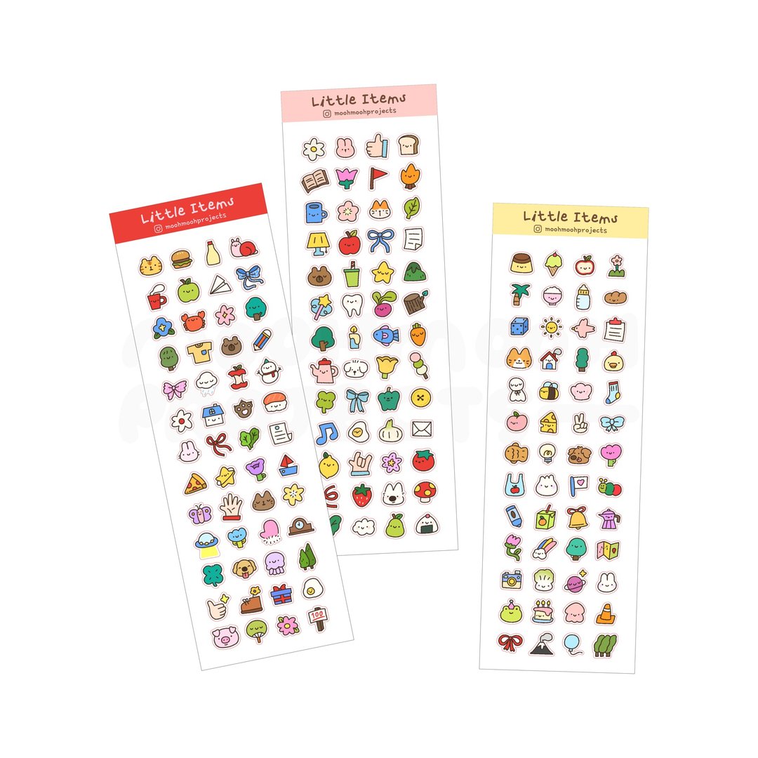 Little Items Sticker - 贴纸 - 塑料 多色