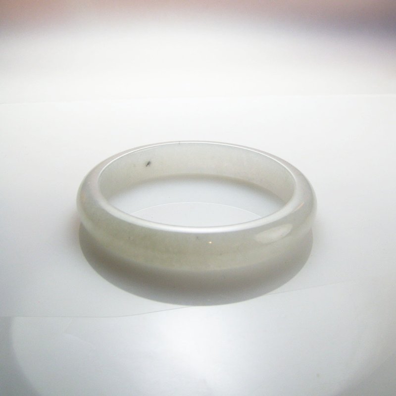 冰糯种 纯白天然A货 翡翠玉镯 - 手链/手环 - 玉石 