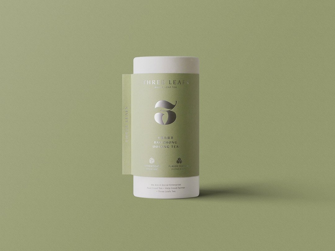 【Three Leafs Tea】 包种乌龙茶 - 茶 - 新鲜食材 绿色