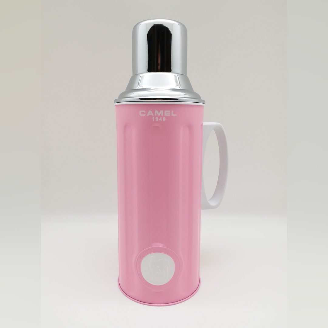 骆驼牌 950ml 玻璃胆真空保温壶糖果色壶身 | 粉红 - 保温瓶/保温杯 - 其他材质 粉红色
