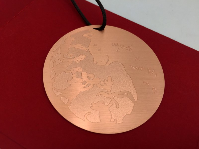 迎鼠来宝-挂饰/书签/招财小红包-玫瑰金 - 红包/春联 - 其他金属 粉红色