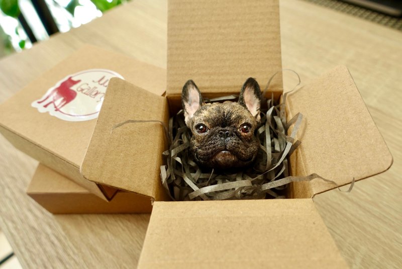 【扩香石彩绘】定制宠物香薰磁石贴 车用香薰夹 │法虎/法斗款 - 香薰/精油/线香 - 其他材质 多色