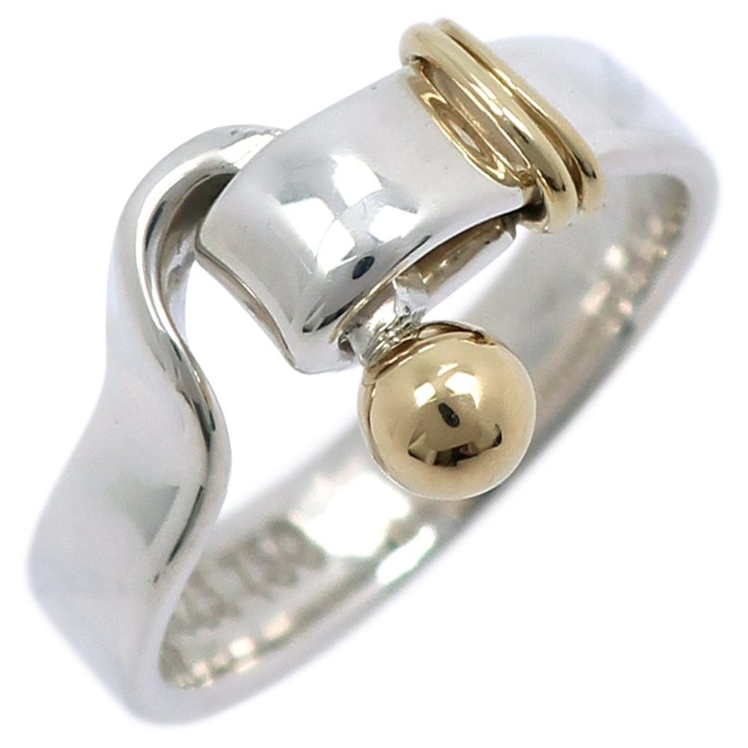 [日本直送] Tiffany & Co. Hook & Eye 11号戒指 925银x K18YG 约4.1克 女款 [二手] - 戒指 - 银 银色