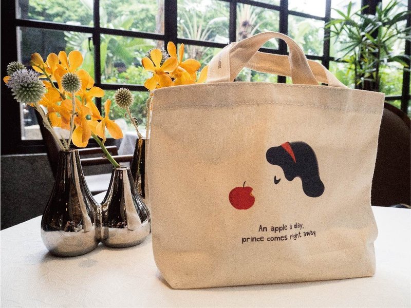 原创插画图包 -袋着走帆布袋 白雪  Tote bag (size S) 环保 圣诞 - 手提包/手提袋 - 棉．麻 