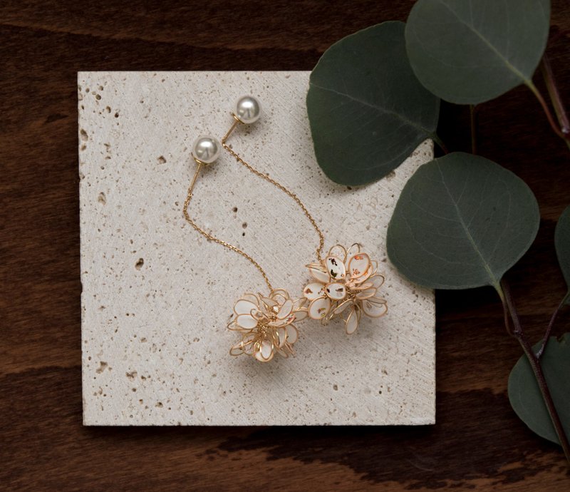 【自愈者】- 晨曦 - 耳环/耳夹 - 树脂 白色