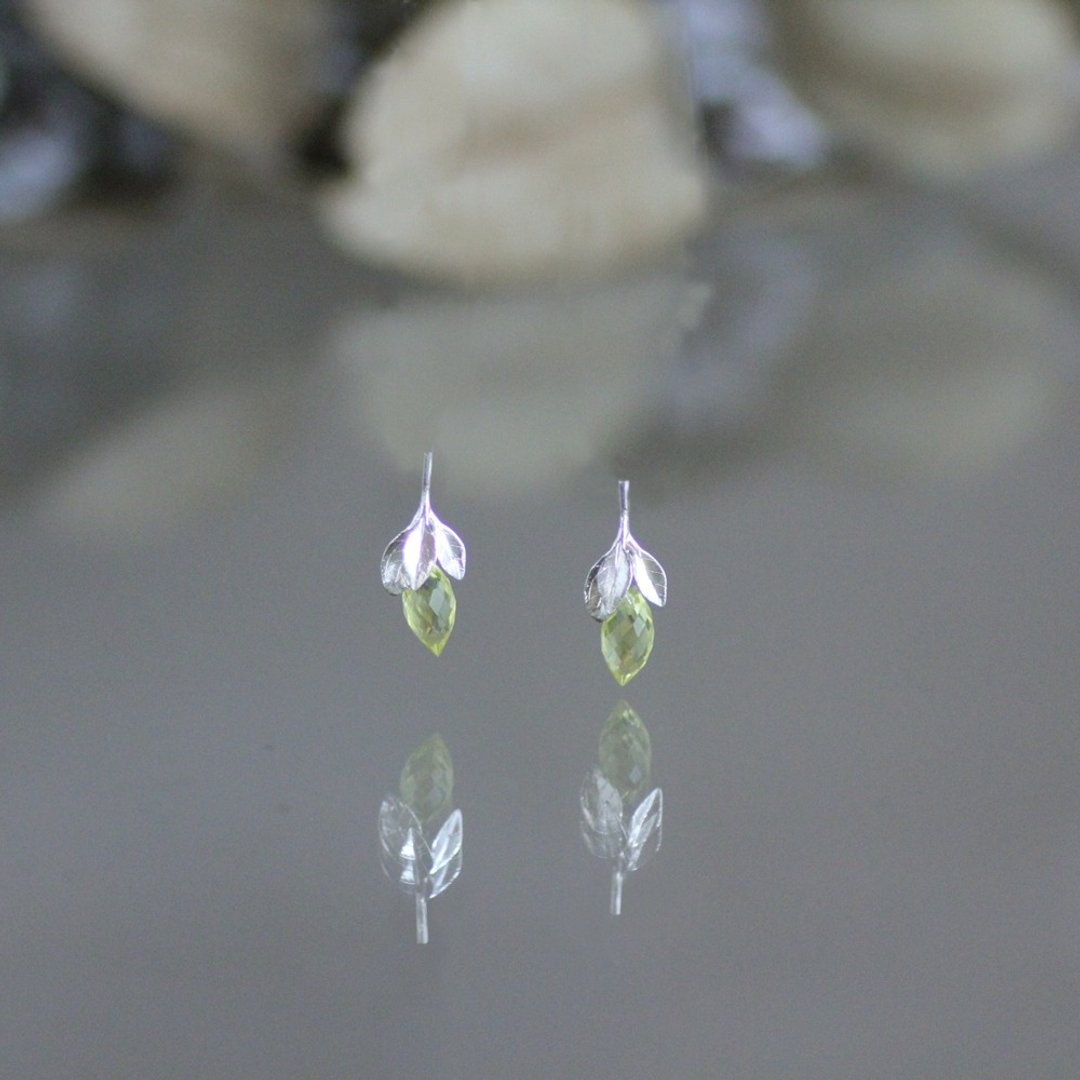 Earrings Lemon fruit / 1 whelk post - 耳环/耳夹 - 其他金属 