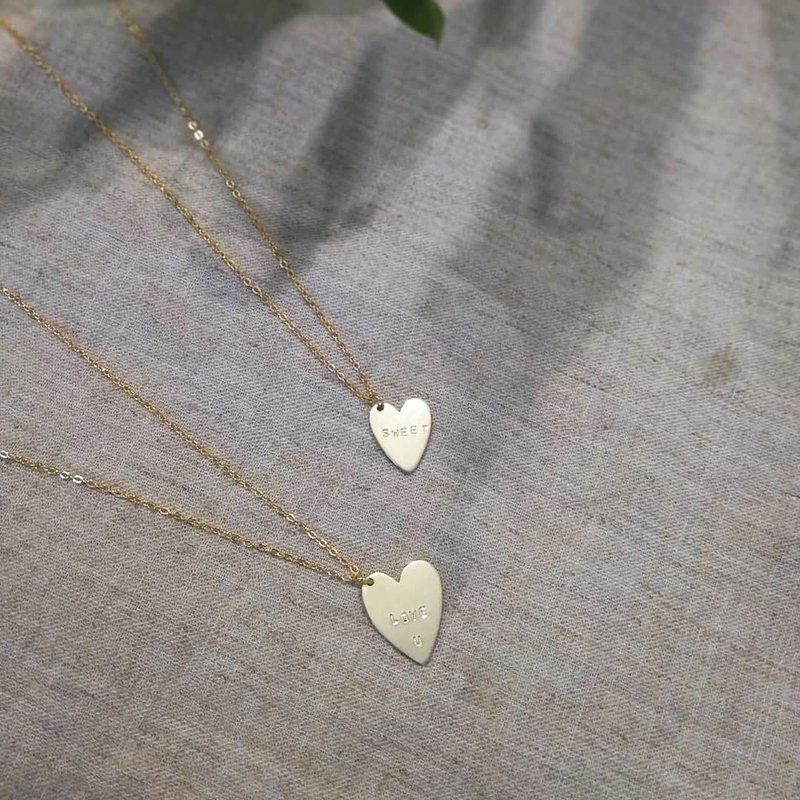 友谊心形双项链DIY~六日随时预约 - 金工/饰品 - 铜/黄铜 