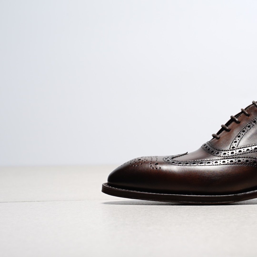 Berwick1707 全雕花牛津鞋 Full Brogue Oxford 5215 - 男款牛津鞋/乐福鞋 - 真皮 咖啡色