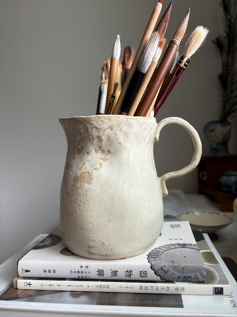 玉露初零 手捏陶 花器 12 x 14 cm - 花瓶/陶器 - 陶 