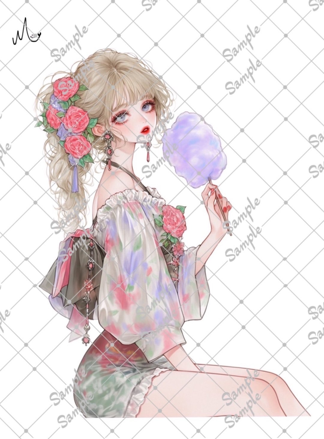 原创人物贴纸 8月新品 - 贴纸 - 纸 