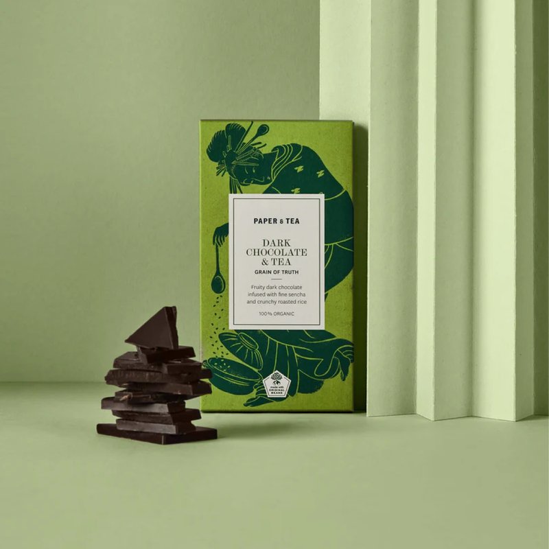 茶浸黑巧克力 - 玄米茶有机黑巧克力 - 巧克力 - 其他材质 