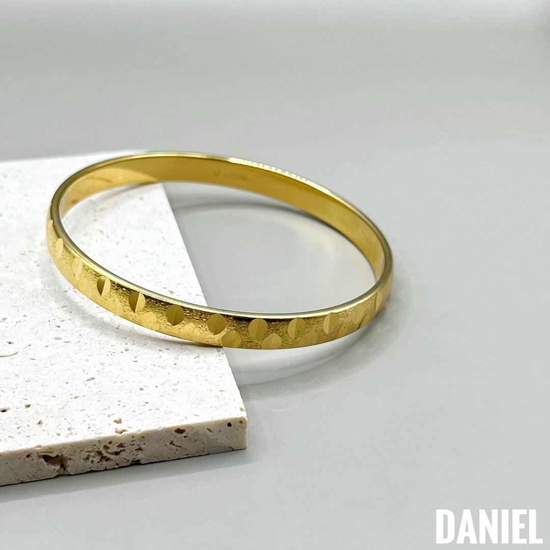 •DANIEL• 欧美老件 MONET抽象凹凸金属手环 - 手链/手环 - 其他金属 金色