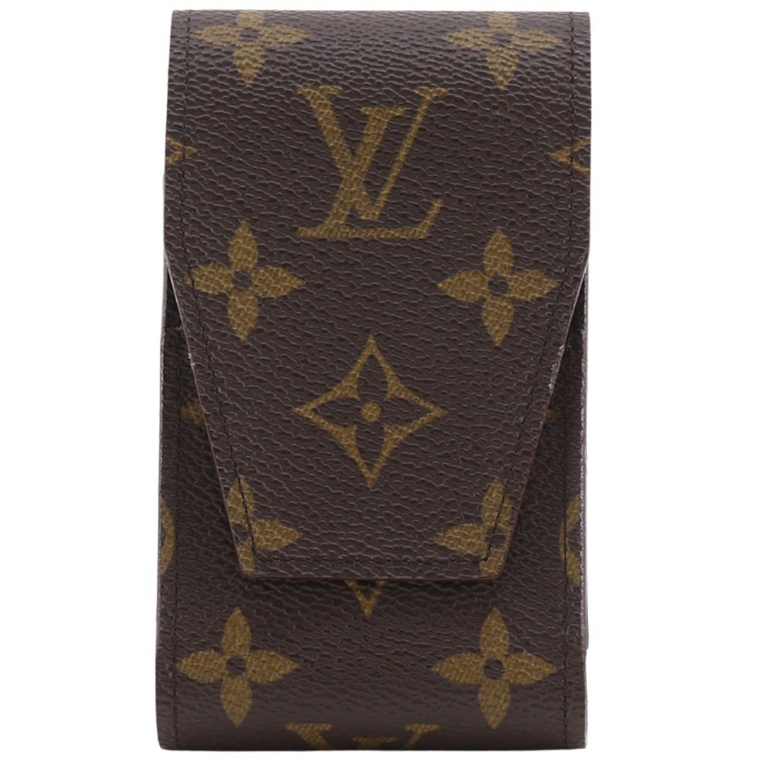 [日本直送] 路易威登 LOUIS VUITTON Etui 香菸盒 M63024 Monogram 帆布 棕色 MI0916 [二手] - 其他 - 人造皮革 咖啡色