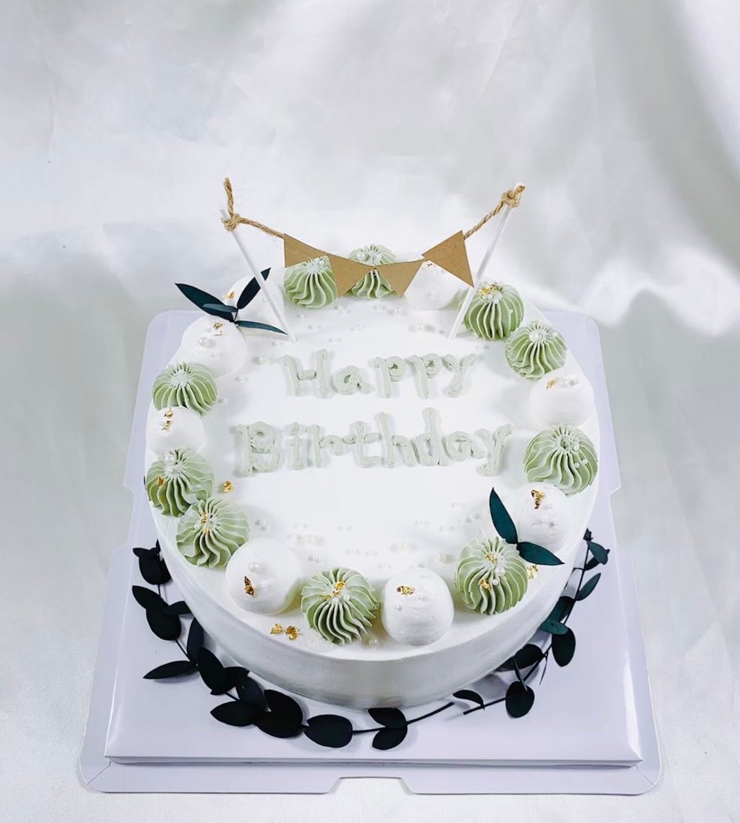 夏日抹茶 生日蛋糕 蛋糕 定制化 甜点 弥月 婚礼 6 8寸 宅配 - 蛋糕/甜点 - 新鲜食材 绿色