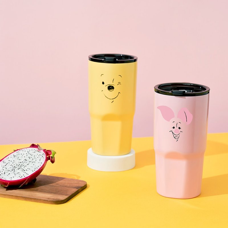 AURA 艾乐 -迪士尼维尼限定 陶瓷易洁层激冻杯900ML 维尼/小猪 - 保温瓶/保温杯 - 不锈钢 多色