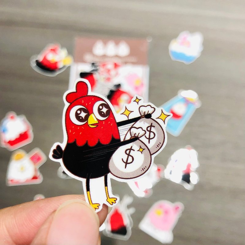 Funny Three Chickens 放3鸡 | 买起来篇 文创贴纸包 12 入 - 贴纸 - 防水材质 