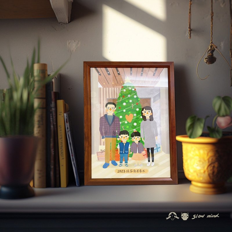 蔓步 | A3裱相框全家福(实际讨论报价为主) - 订制画像 - 其他材质 多色