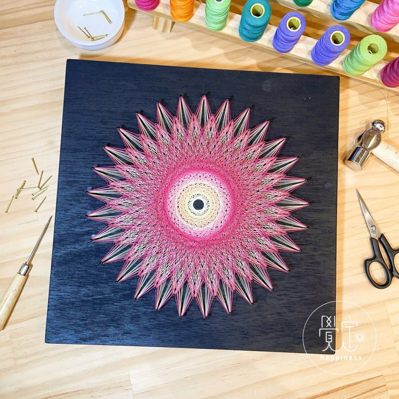 Stringart 艺术作品 - 摆饰 - 其他材质 多色