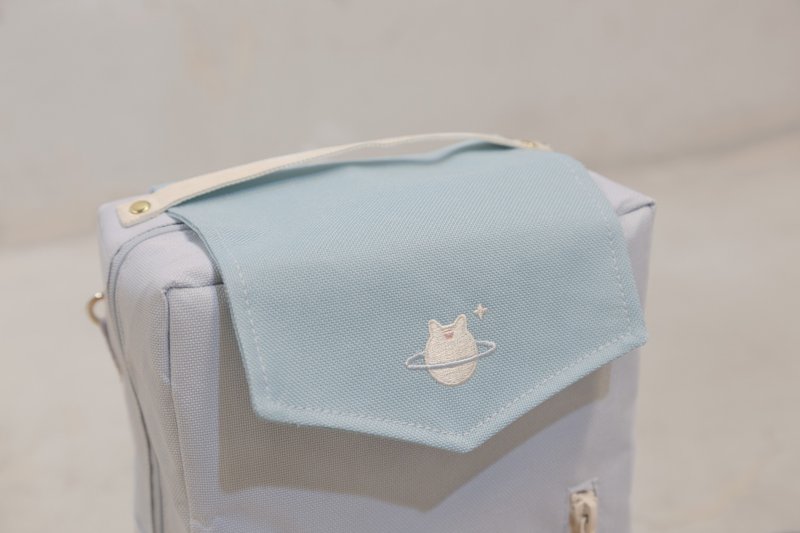 毛星系 星球后背包 淡水蓝色 - 后背包/双肩包 - 其他人造纤维 蓝色