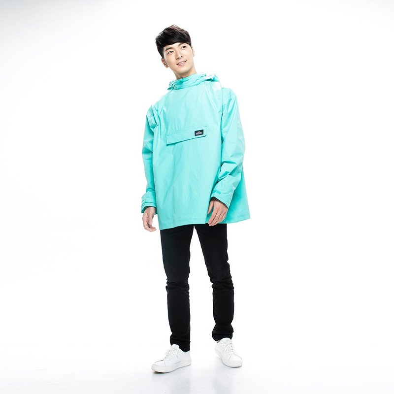 MORR - Postshorti 磁吸式反穿防水外套 - 复古蓝 - 女装休闲/机能外套 - 防水材质 蓝色