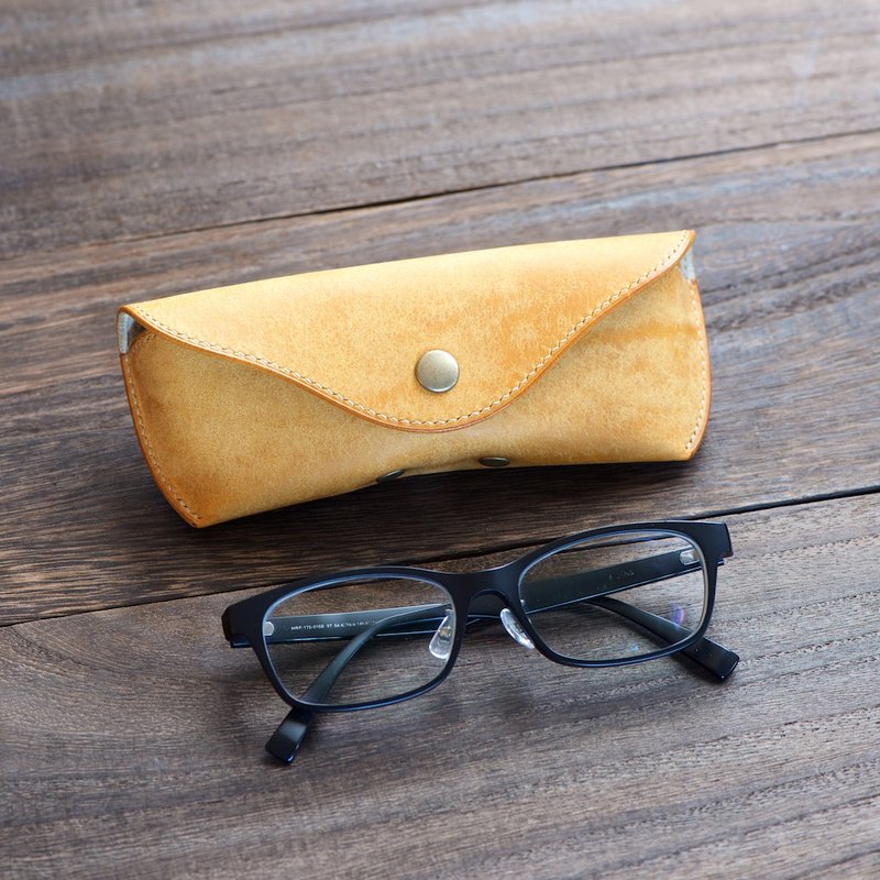 顶级眼镜盒 Pueblo 拿坡里色 - 其他 - 真皮 黄色