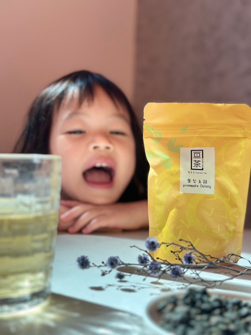 【凤梨乌龙茶包】水果 窨香 原叶袋茶立体茶包  5入  |亘茶 - 茶 - 新鲜食材 黄色