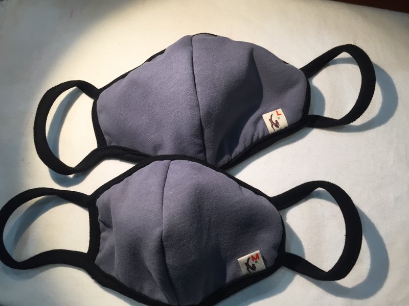 ||限量||100%有机棉立体口罩3.0升级版 - 口罩 - 棉．麻 灰色