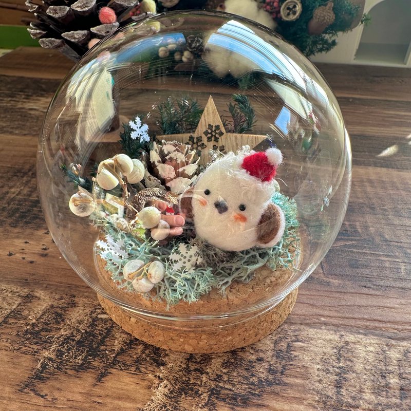 圆滚滚的羊毛毡小山雀摆饰系列 - 摆饰 - 羊毛 多色