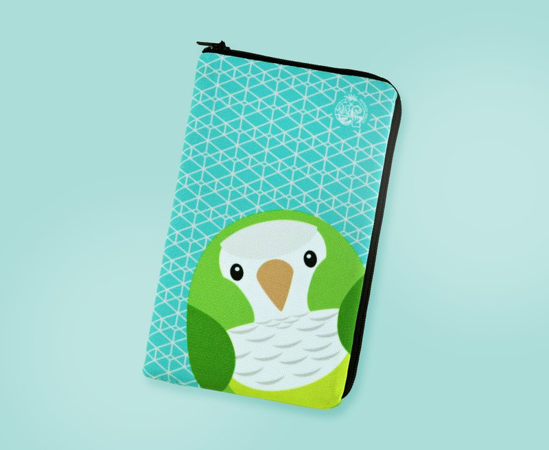 轻量防震 ∣ 绿和尚鹦鹉 · 手机收纳包 - 手机壳/手机套 - 聚酯纤维 绿色