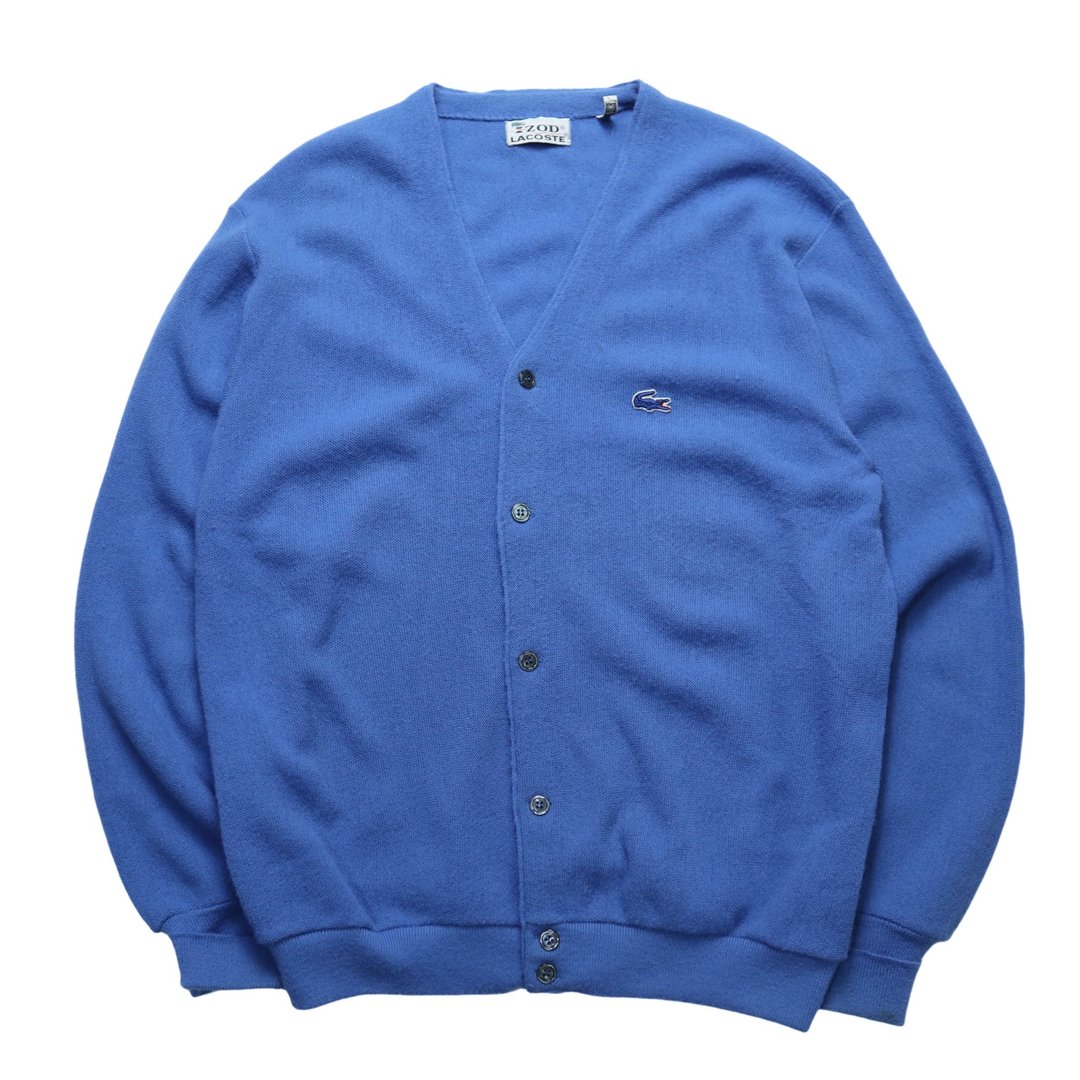 70s IZOD LACOSTE 美国制 蓝色开襟针织衫 - 男装针织衫/毛衣 - 压克力 蓝色
