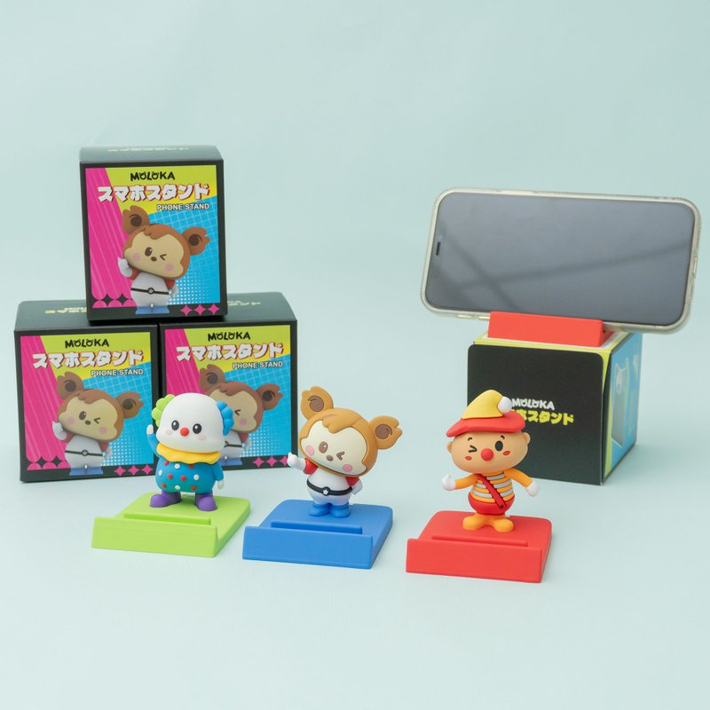 MOLOKA | 底加系列 造型手机座 可爱公仔手机支架 随机盲盒 - 手机座/防尘塞 - 塑料 多色