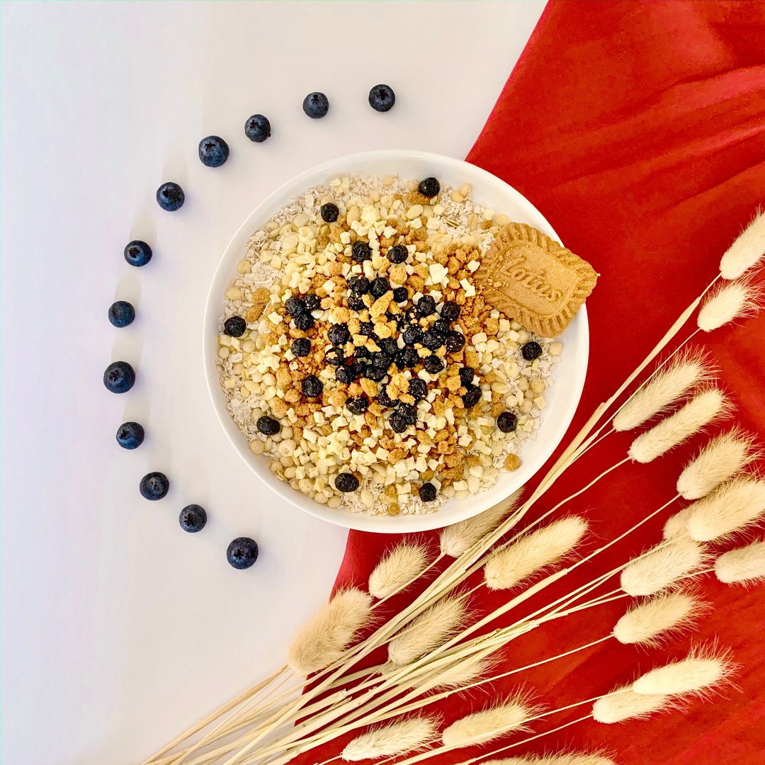 【高纤瘦身早餐】即食燕麦片-焦糖饼干,苹果,蓝莓 Cozy Morning - 谷物麦片 - 新鲜食材 
