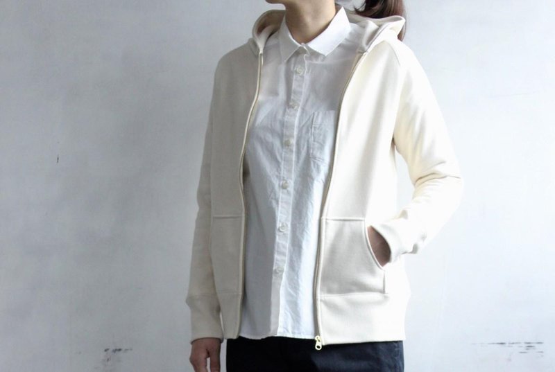 Raglan parka / OF - 女装上衣 - 棉．麻 白色