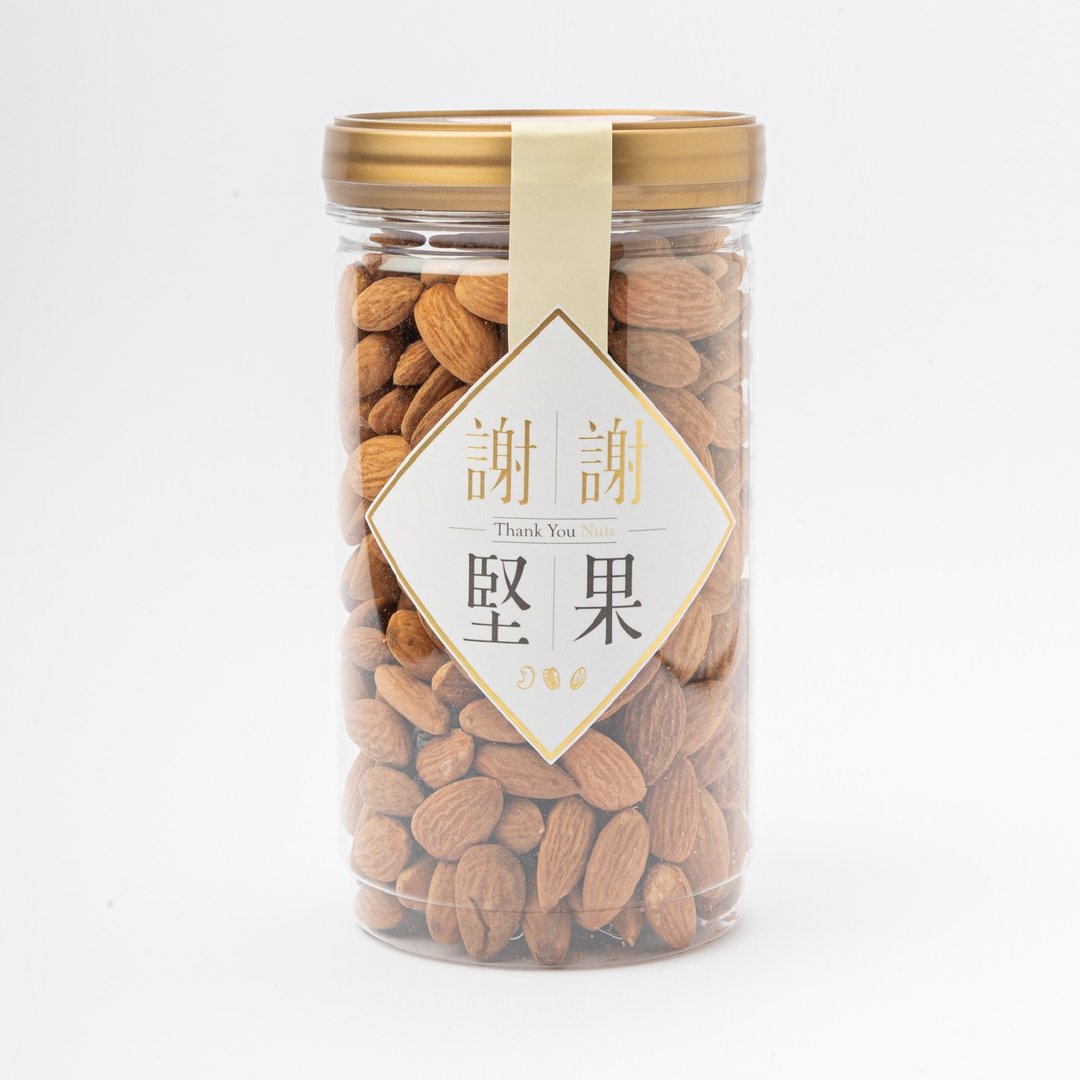 【薄盐杏仁】(密封罐)(轻调味咸坚果)(新品上市)(素食) - 坚果 - 塑料 金色