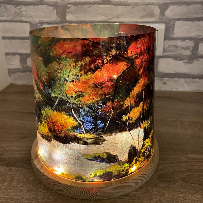 艺术家 李梅树/苏锦皆 灯罩片/LED木底座 灯罩摆件【艺起郊游趣】 - 灯具/灯饰 - 其他材质 多色