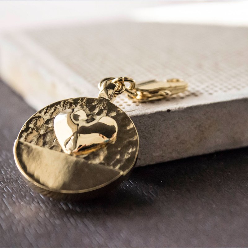 HOWLL宠物吊牌-凸饼系列【爱心款】 - 项圈/牵绳 - 铜/黄铜 