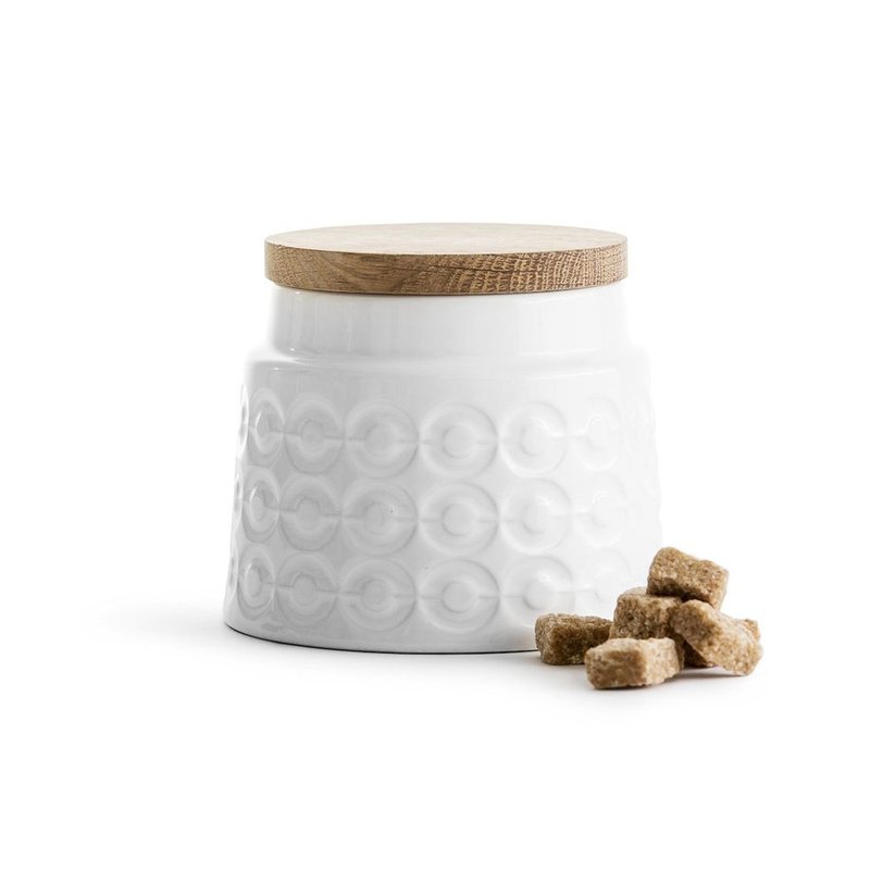 橡木盖经典压纹密封罐 500ml-1.2Liter - 厨房用具 - 瓷 