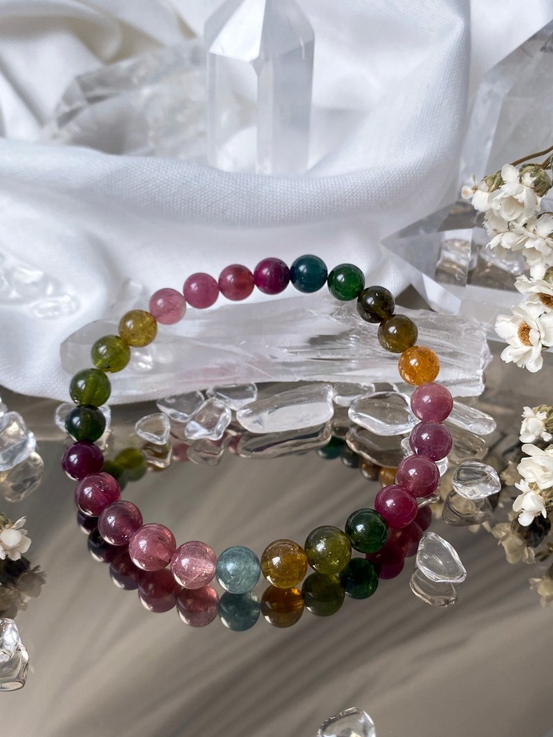 巴西色标碧玺手串||碧玺/水晶/手串/手链 - 手链/手环 - 水晶 多色