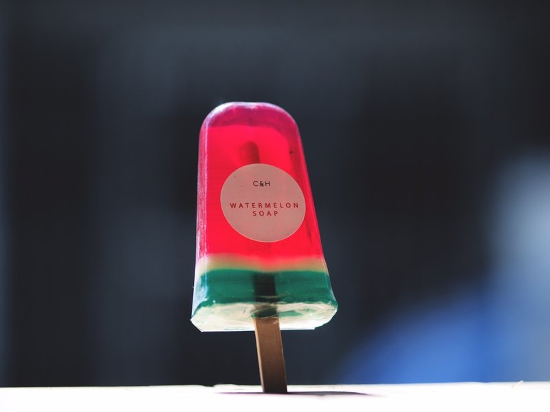 SUMMER SOAP POPSICLE SOAP - 95g Watermelon - 肥皂/手工皂 - 其他材质 