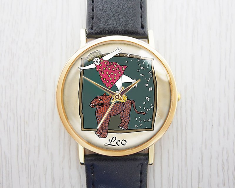 狮子座 - 女表/男表/中性表/配件饰品【Special U Design】 - 女表 - 其他金属 咖啡色