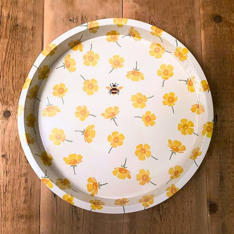 Buttercup 毛茛小蜜蜂浅盘糖果礼盒组 【英国糖迷你包12包入】 - 盘子/餐盘/盘架 - 其他材质 黄色