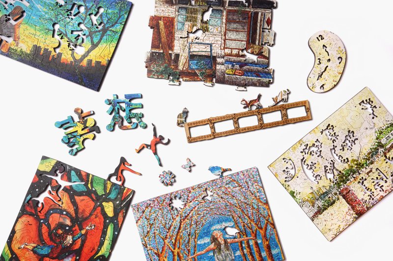 120P奥斯卡_五盒 - 摆饰 - 木头 多色