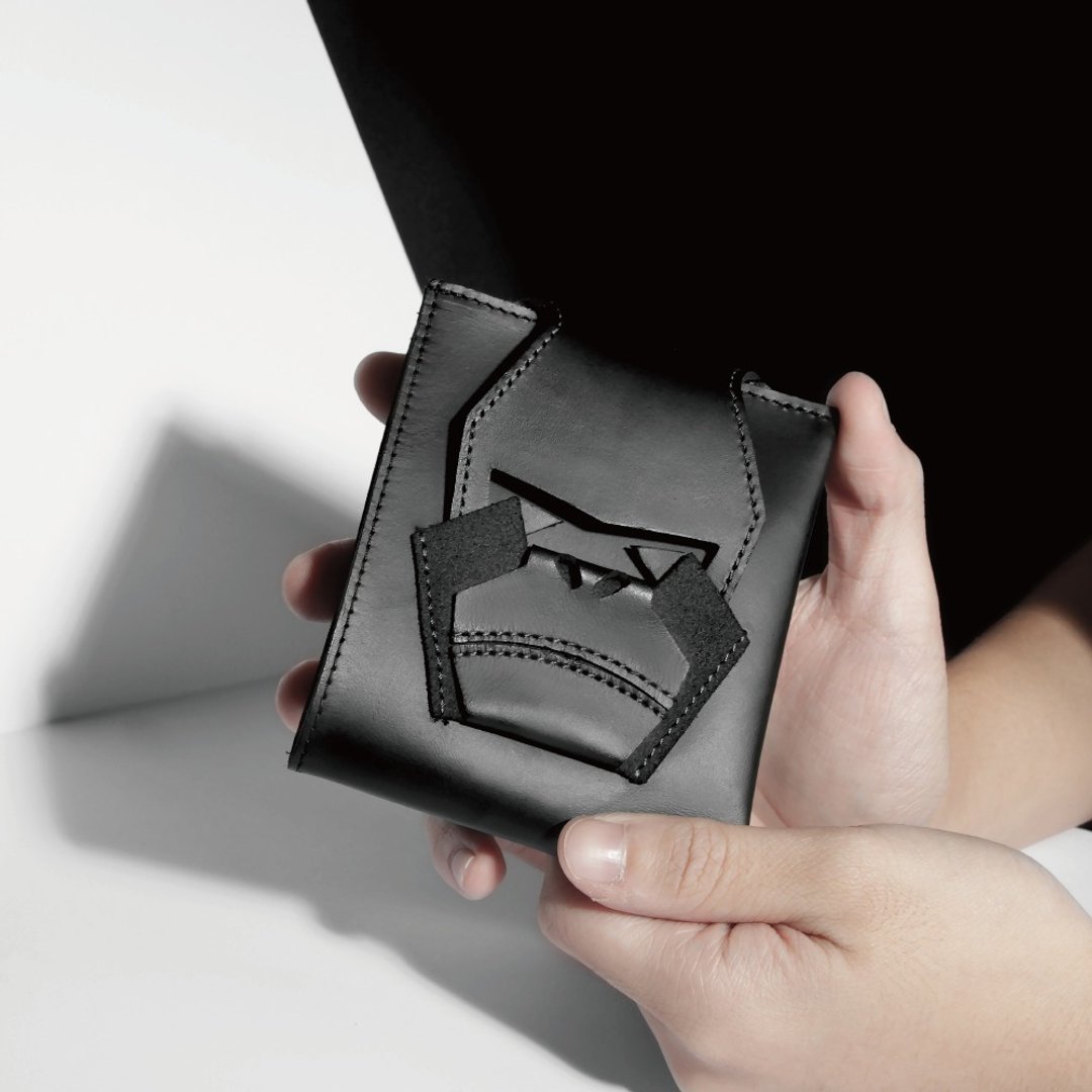 Black King Kong Wallet - 皮夹/钱包 - 真皮 黑色