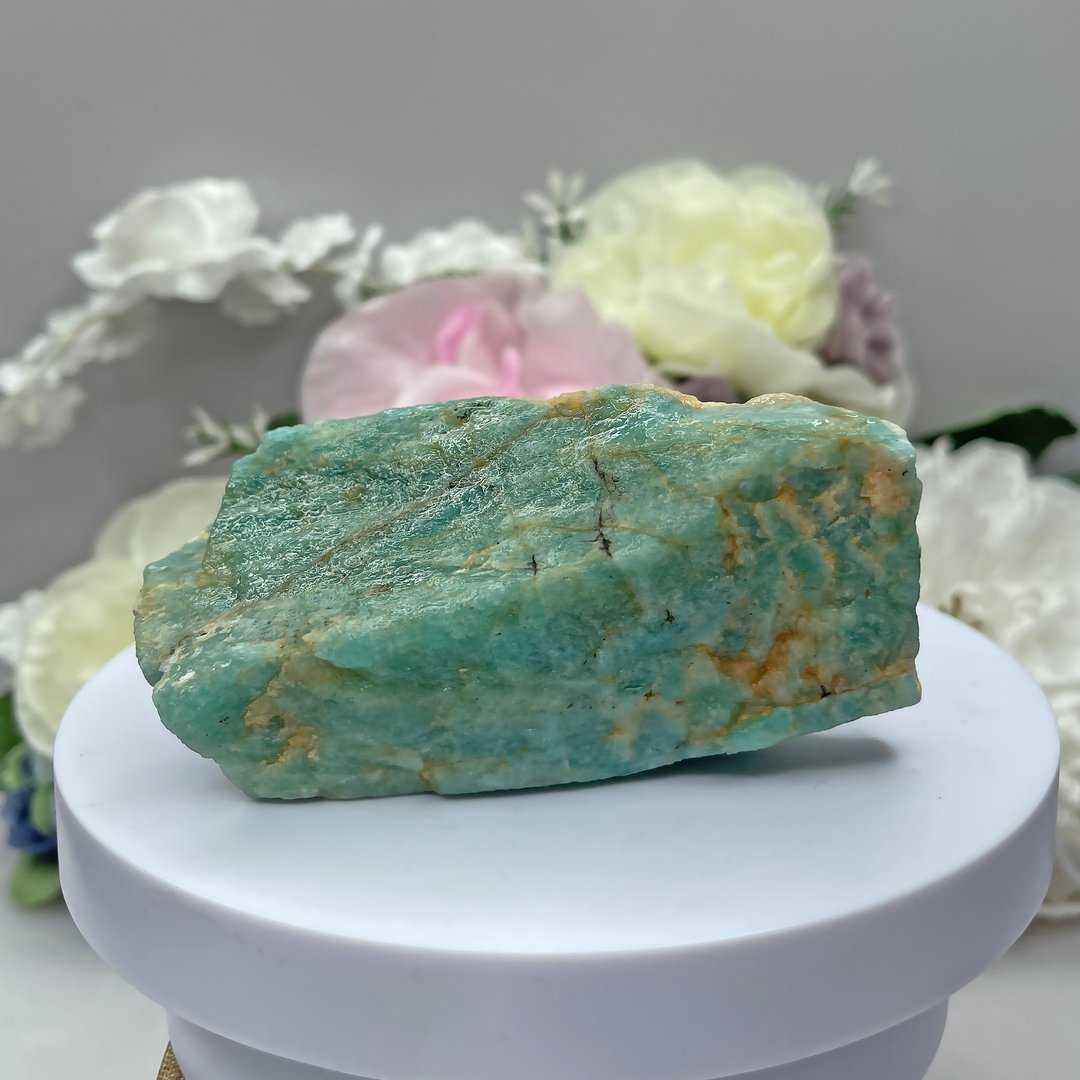 纯天然天河石 原矿石 亚马逊石 原石 原矿100*40*35mm - 摆饰 - 半宝石 绿色