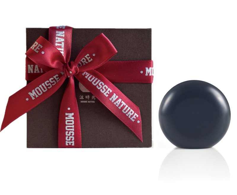 【礼盒】温泉竹炭皂 净化通畅紧致收敛毛孔/清新控油/中/油 - 脸部清洁/卸妆用品 - 植物．花 黑色