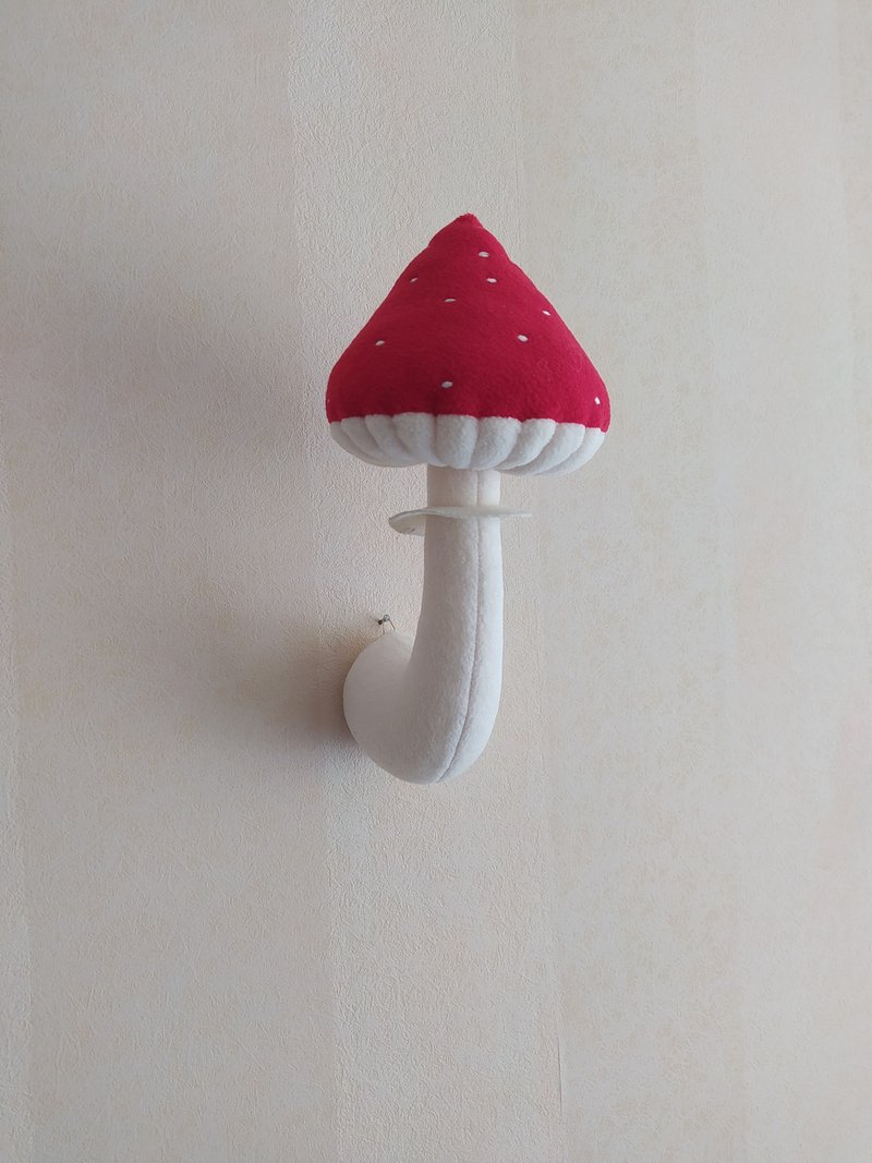 Mushroom amanita wall hanging decor, mushrooms decor, forest - 墙贴/壁贴 - 其他材质 红色